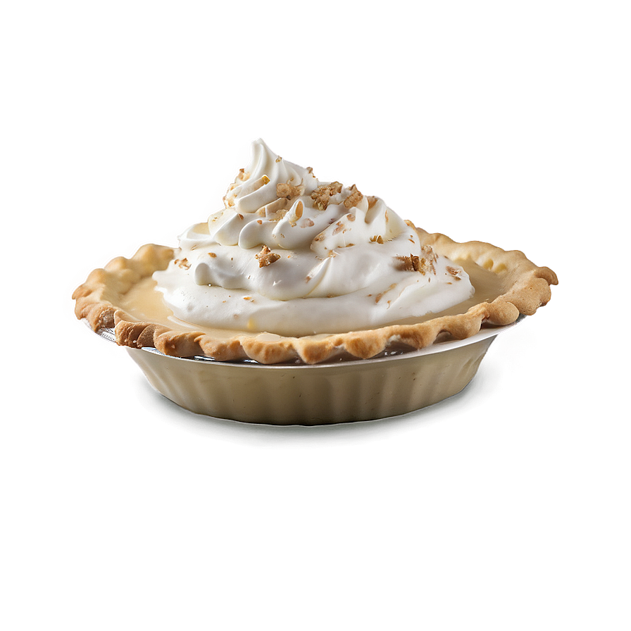 Festive Holiday Eggnog Pie Png 1 PNG
