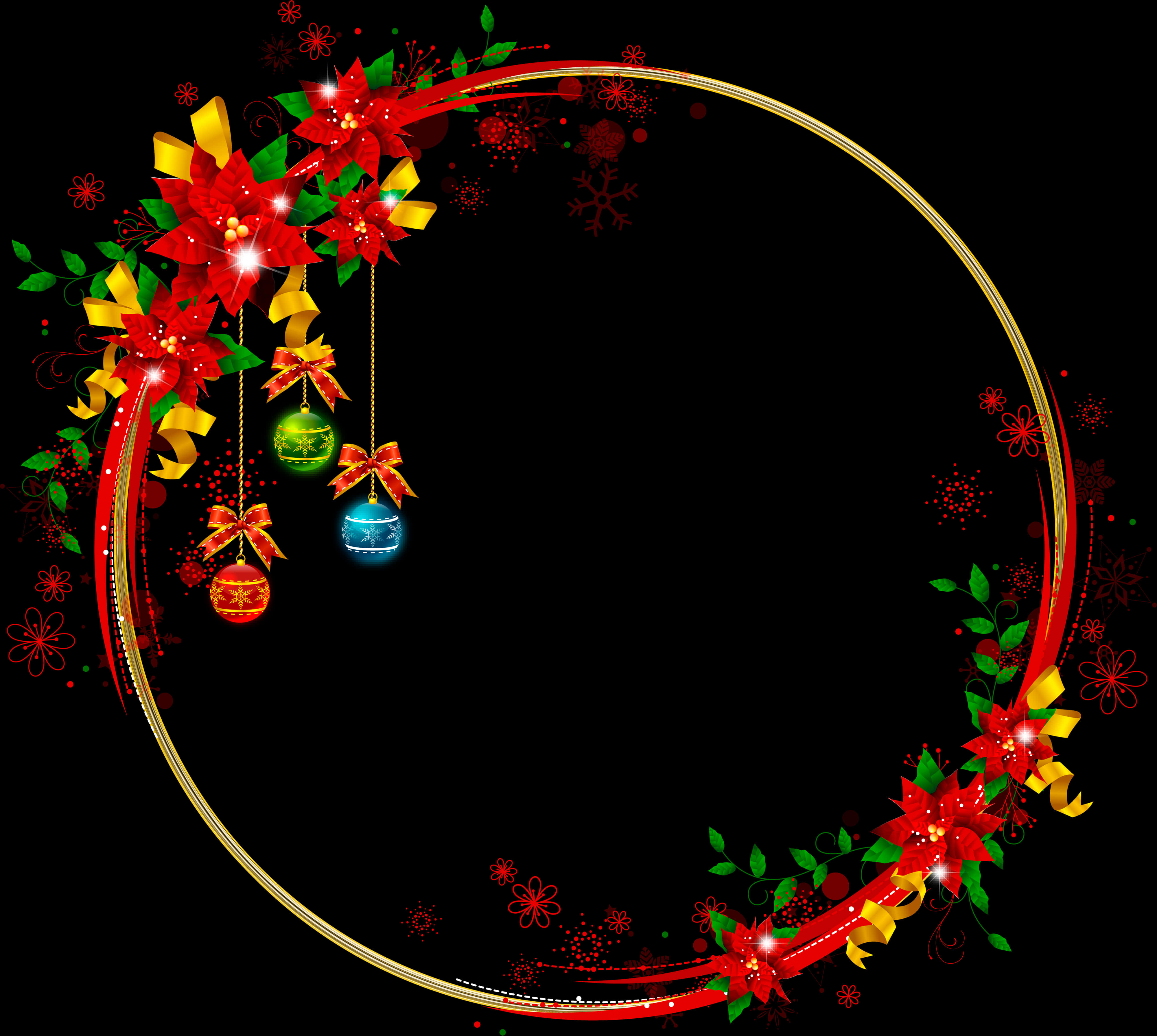 Festive Holiday Frame SVG