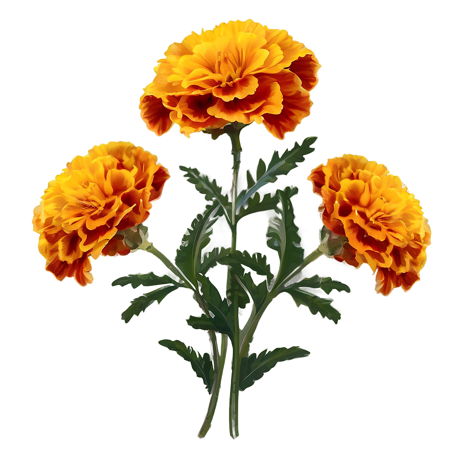 Festive Marigolds Png 06132024 PNG