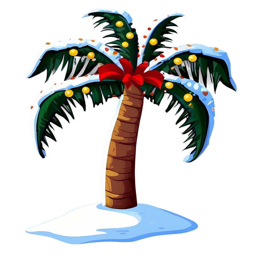 Festive Palm Trees Png 05042024 PNG