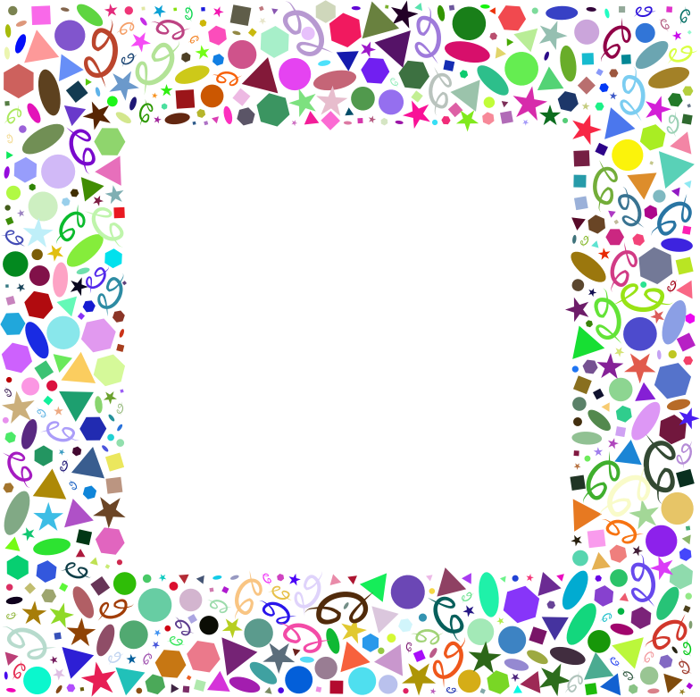 Festive Party Frame Background PNG