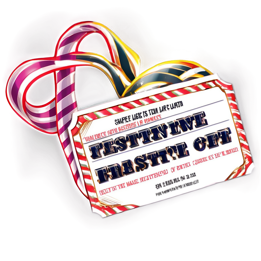 Festive Raffle Ticket Png Tjm70 PNG