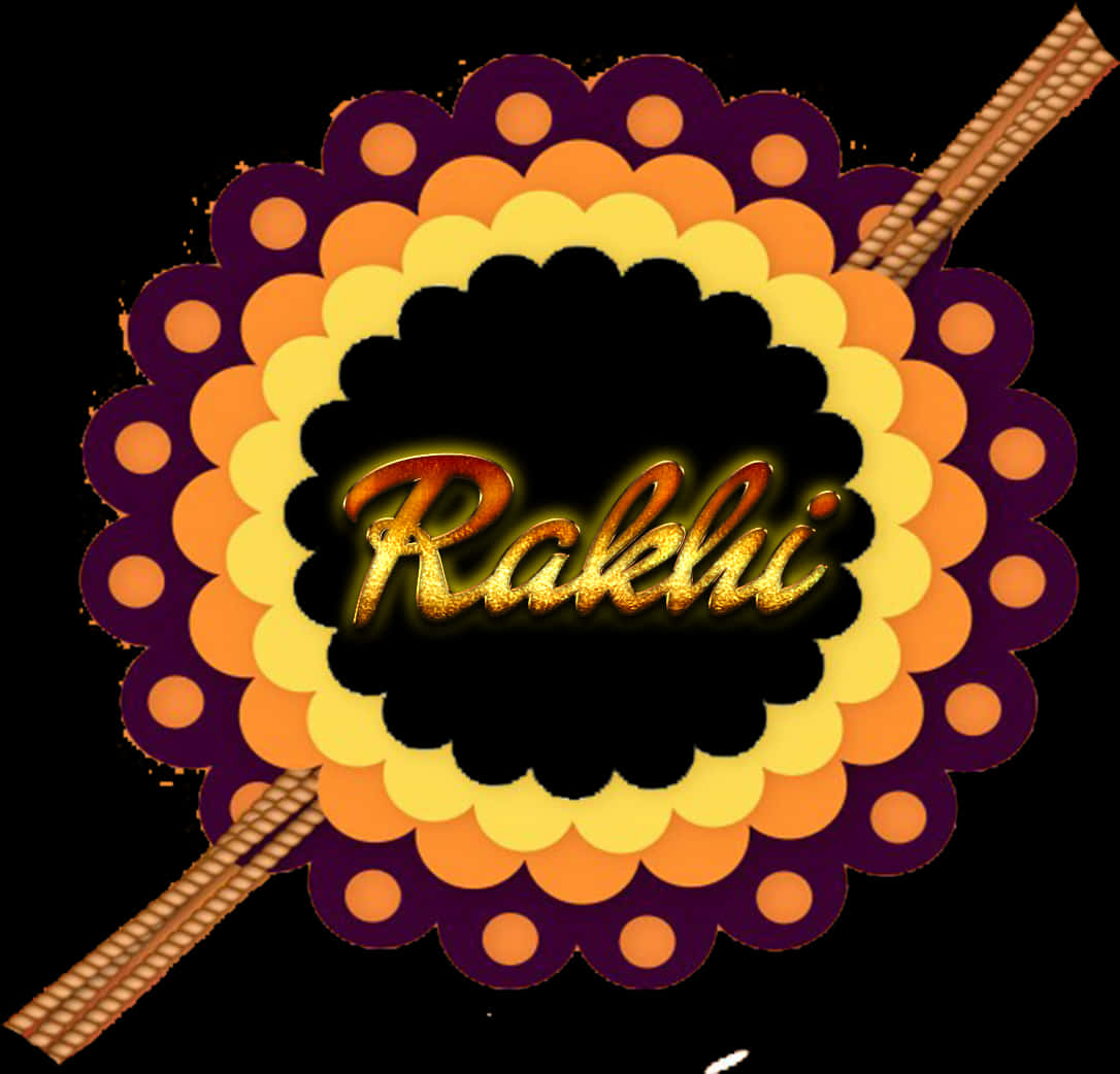 Festive Rakhi Design PNG