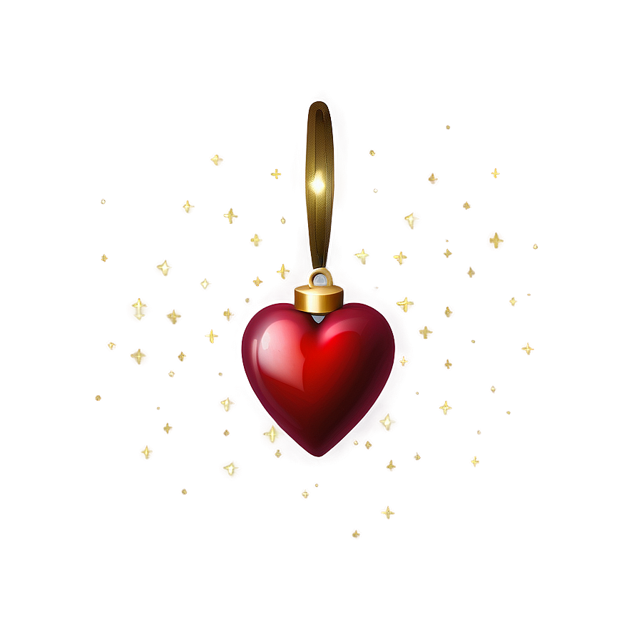 Festive Red Heart Emoji Png 06262024 PNG