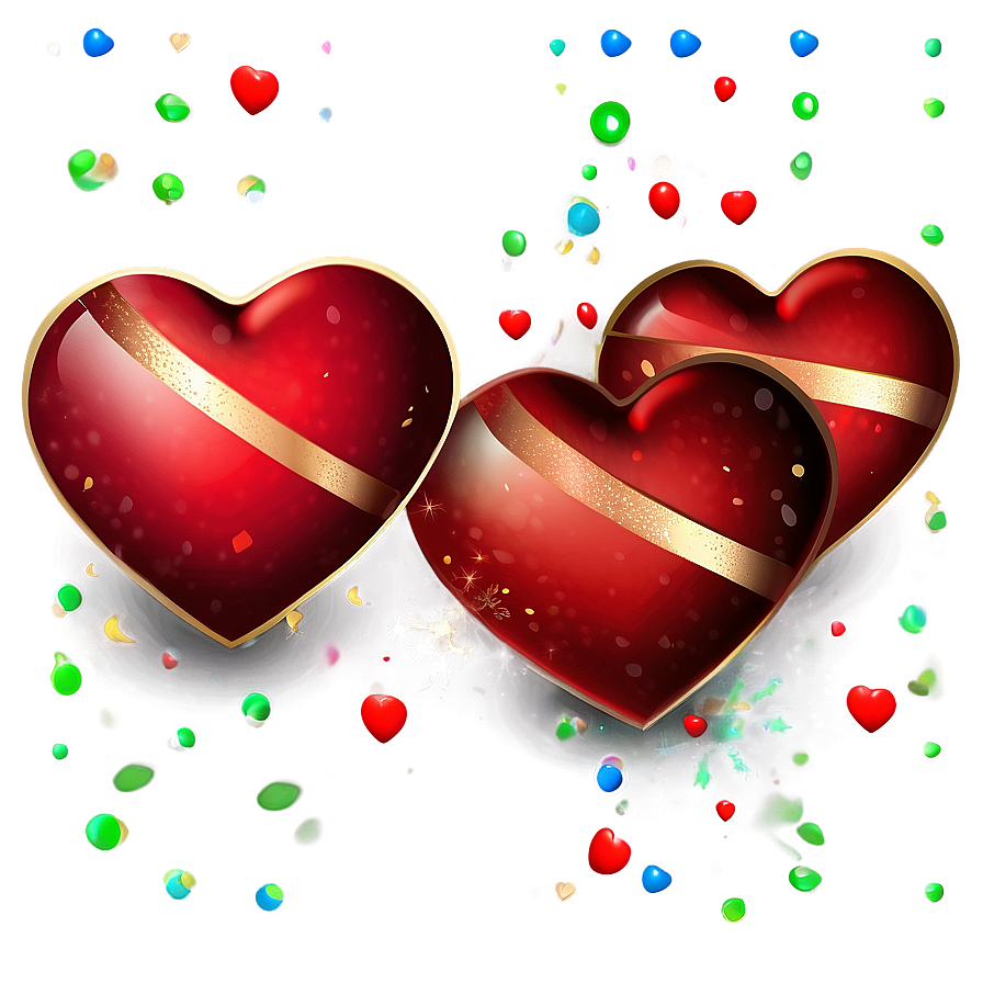 Festive Red Heart Emoji Png 52 PNG