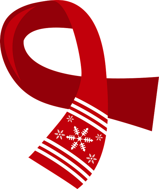 Festive Red Scarf Design PNG