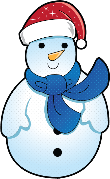 Festive Snowman Clipart PNG