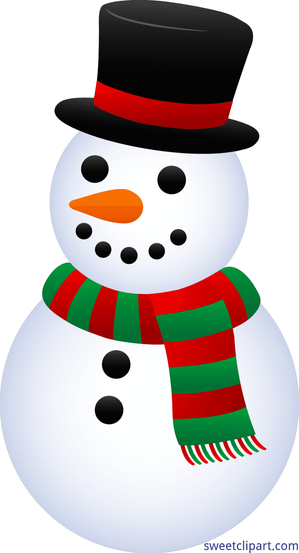 Festive Snowman Clipart PNG