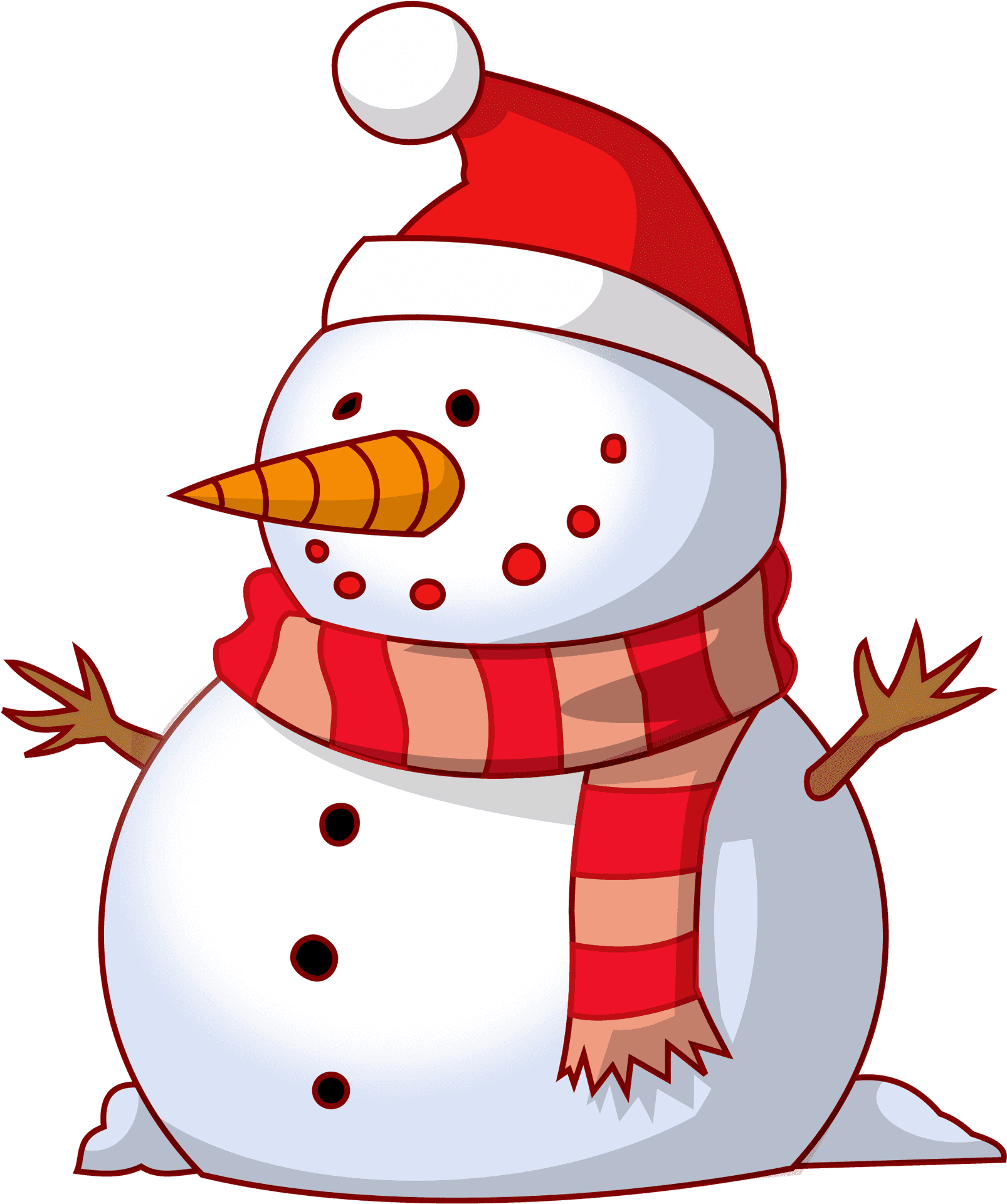 Festive Snowman Clipart PNG