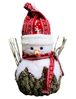 Festive Snowman Decoration PNG