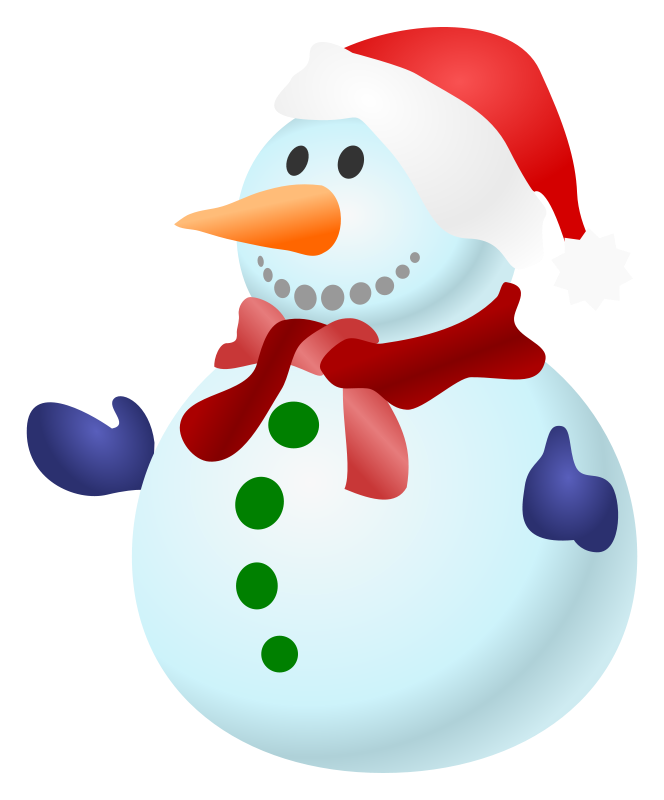 Festive Snowman Illustration PNG