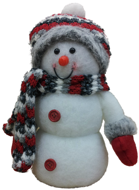 Festive Snowman Plush Toy PNG