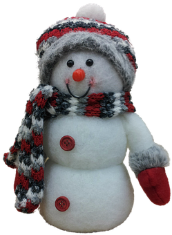 Festive Snowman Plush Toy PNG