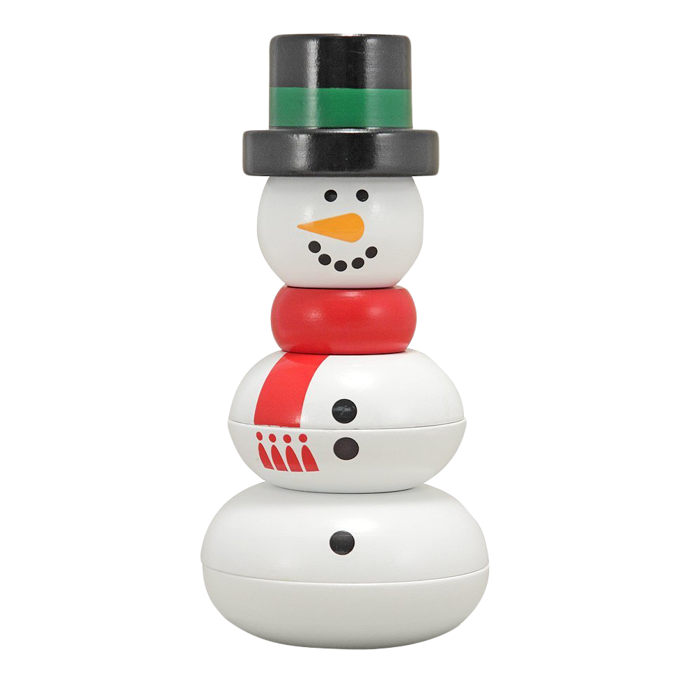 Festive Snowman Toy Figure PNG