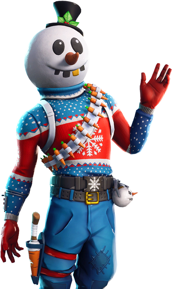 Festive Soldier Snowman Character PNG