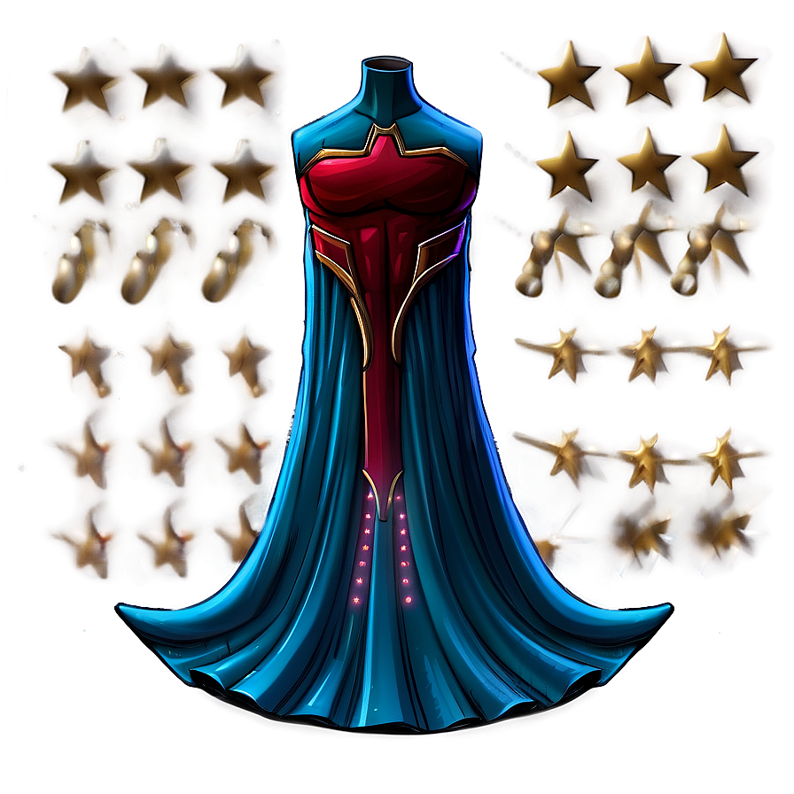 Festive Superhero Cape Decoration Png 06202024 PNG