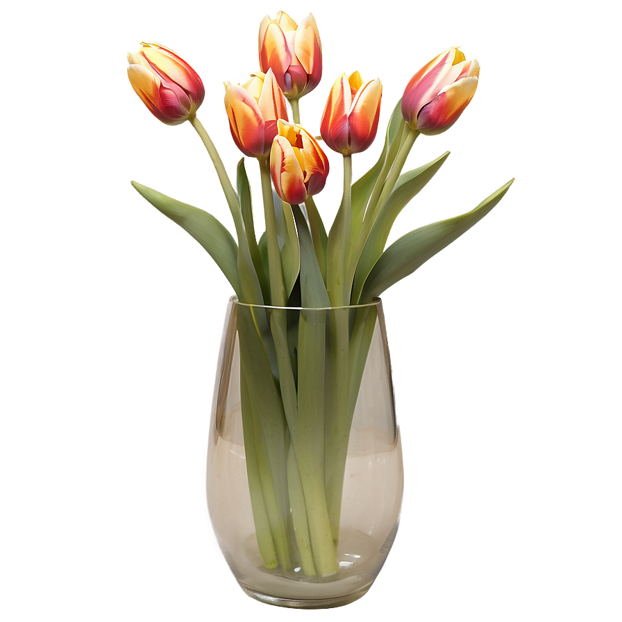 Festive Tulips Arrangement Png 05242024 PNG
