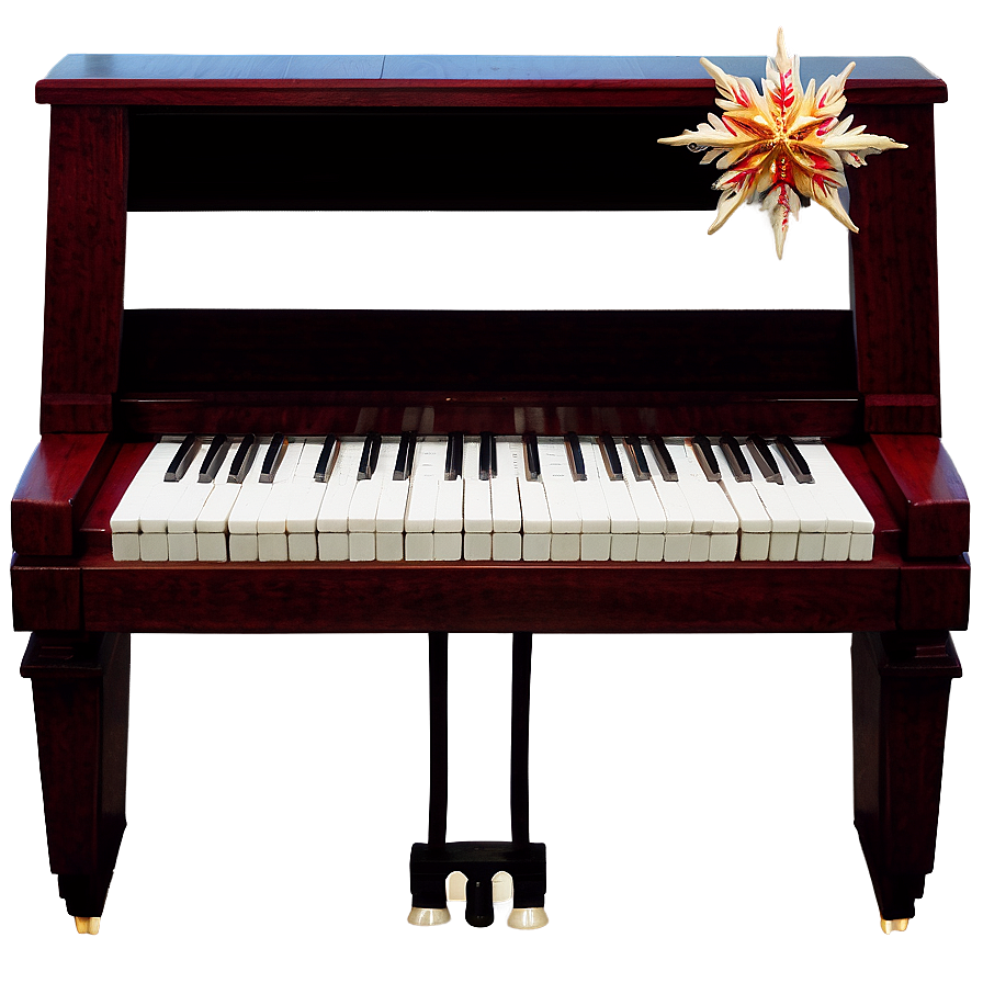 Festive Upright Piano For Holidays Png Bjm50 PNG