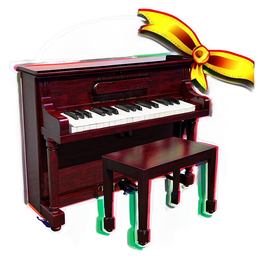 Festive Upright Piano For Holidays Png Weh PNG