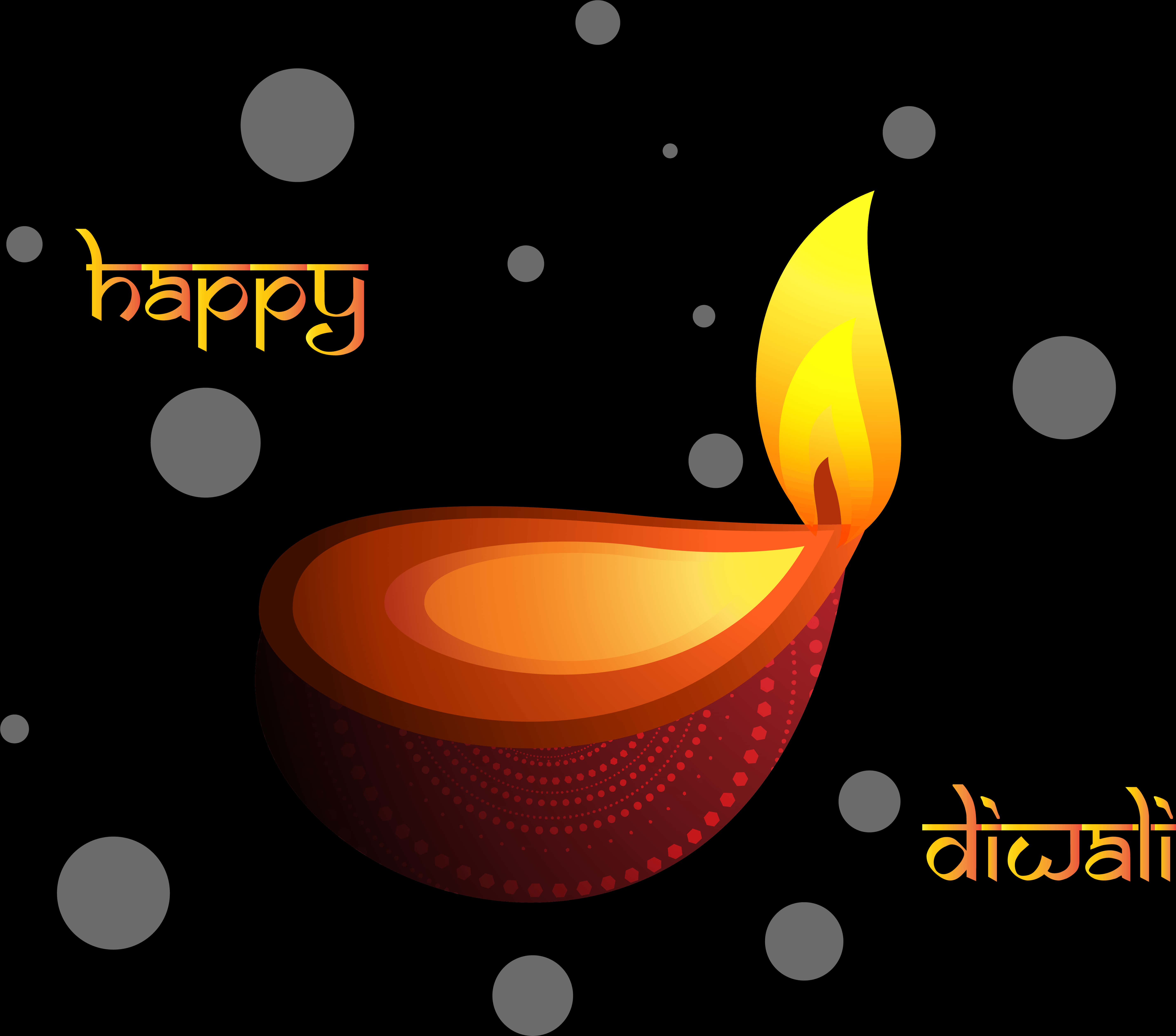 Festive_ Diwali_ Diya_ Illustration PNG