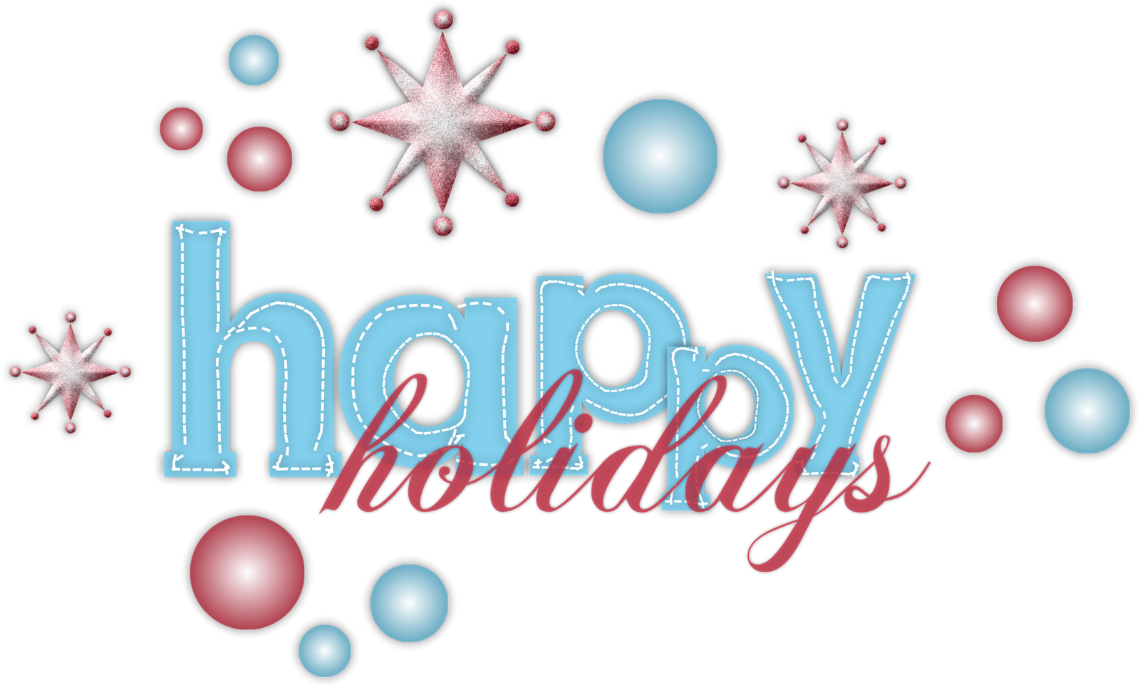 Festive_ Happy_ Holidays_ Graphic PNG