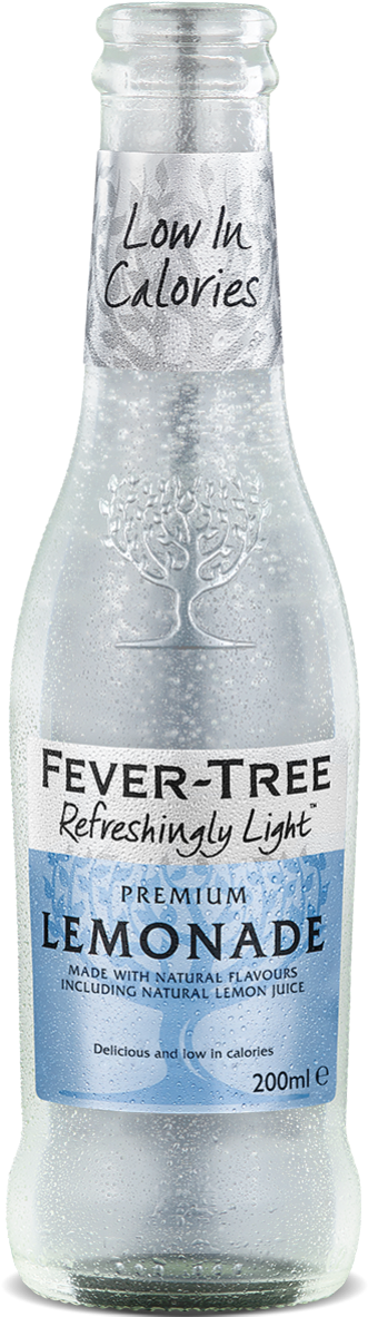 Fever Tree Premium Light Lemonade Bottle PNG