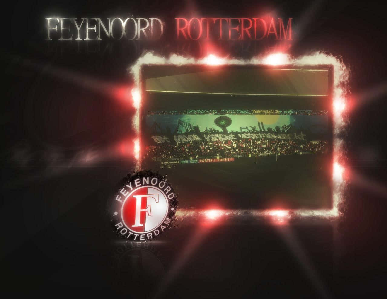 Rotterdam in Blue, the Colors of Feyenoord Wallpaper