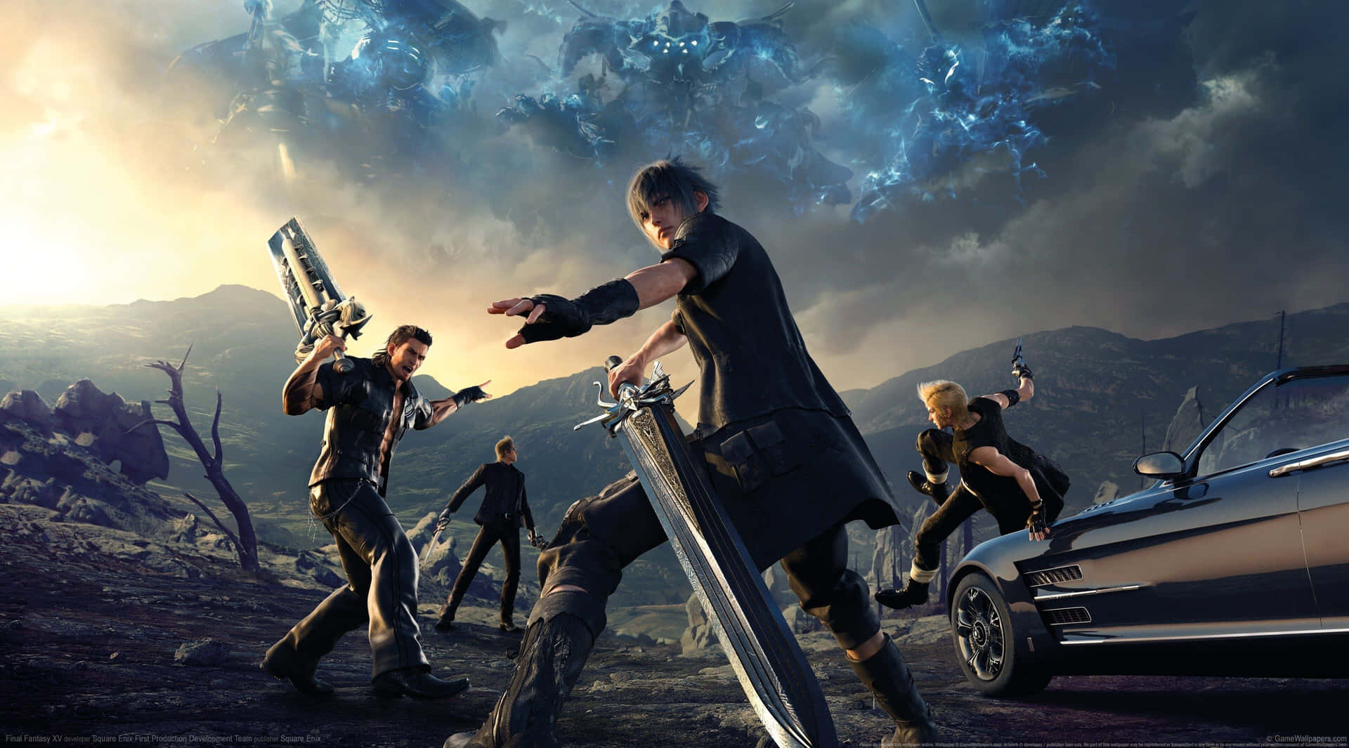 "Unravel the mysteries of the world of Final Fantasy XV" Wallpaper