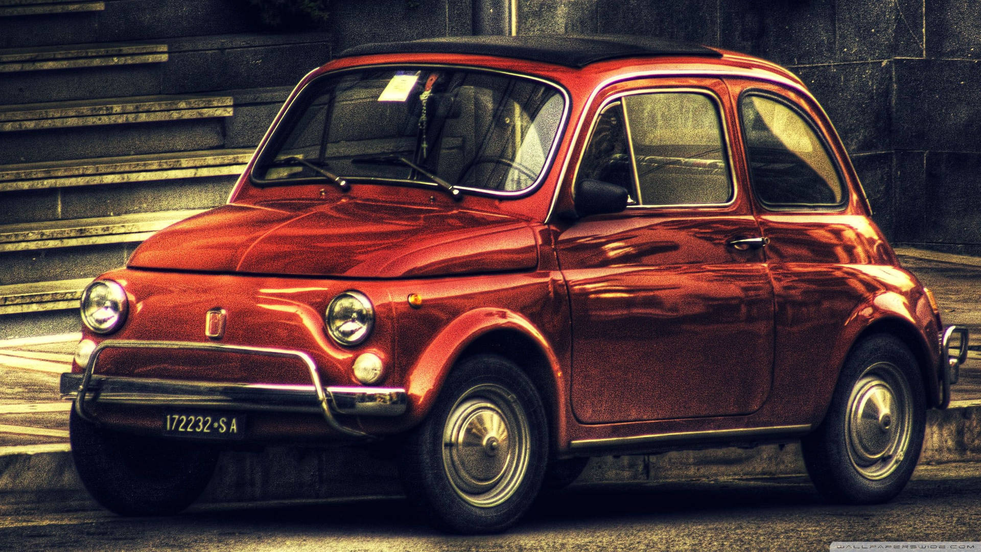 Fiat 500 Classic Car Art