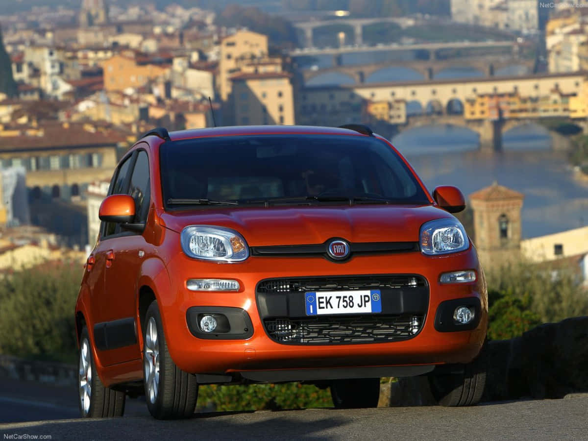 The versatile and compact Fiat Panda in action Wallpaper