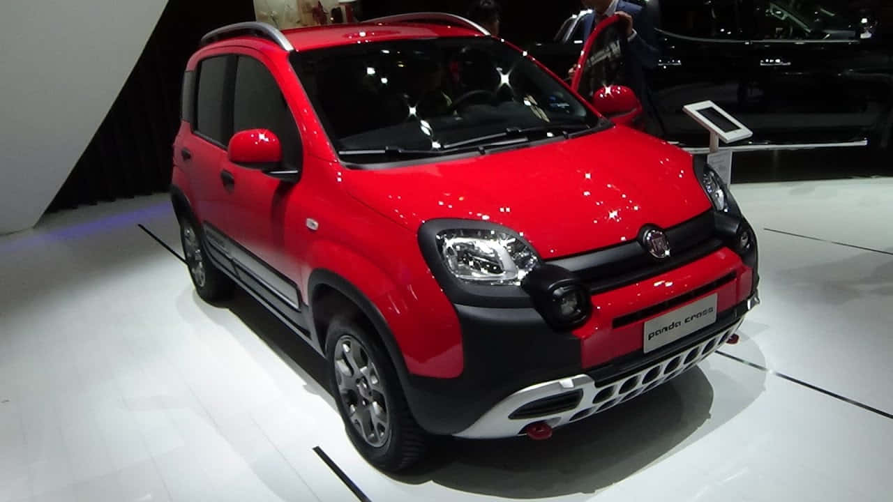 Sleek Fiat Panda in Motion Wallpaper