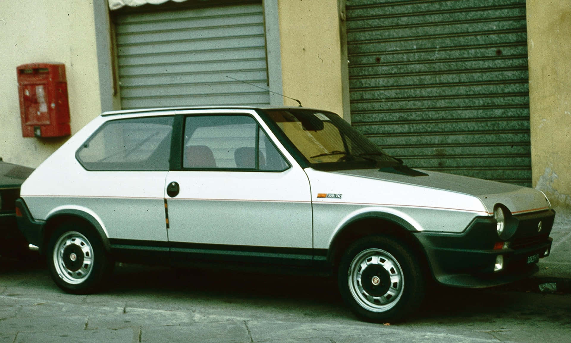 Classic Fiat Ritmo on the road Wallpaper