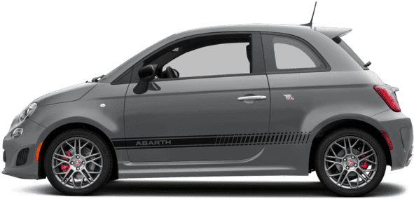 Fiat500 Abarth Side View PNG