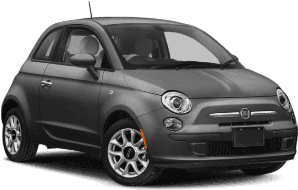Fiat500 Compact Car Side View PNG
