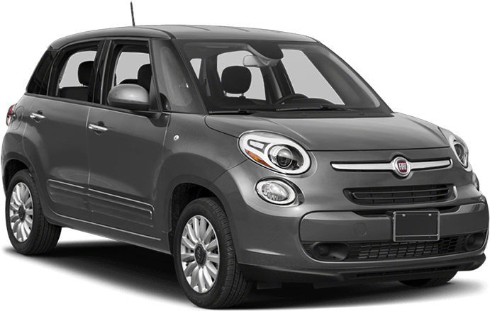 Fiat500 L Grey Side View PNG