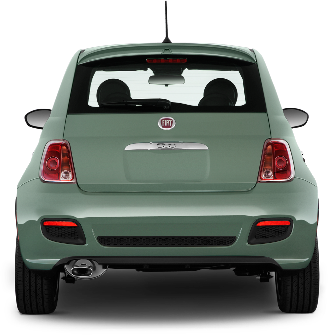 Fiat500 Rear View PNG