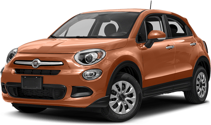 Fiat500 X Orange S U V PNG