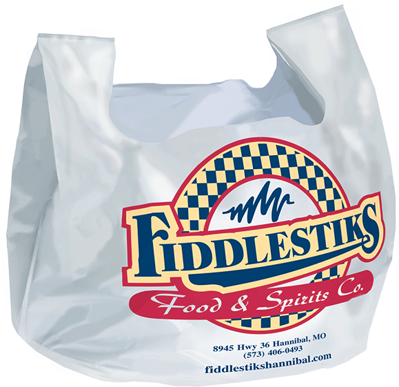 Fiddlesticks Branded Plastic Bag PNG