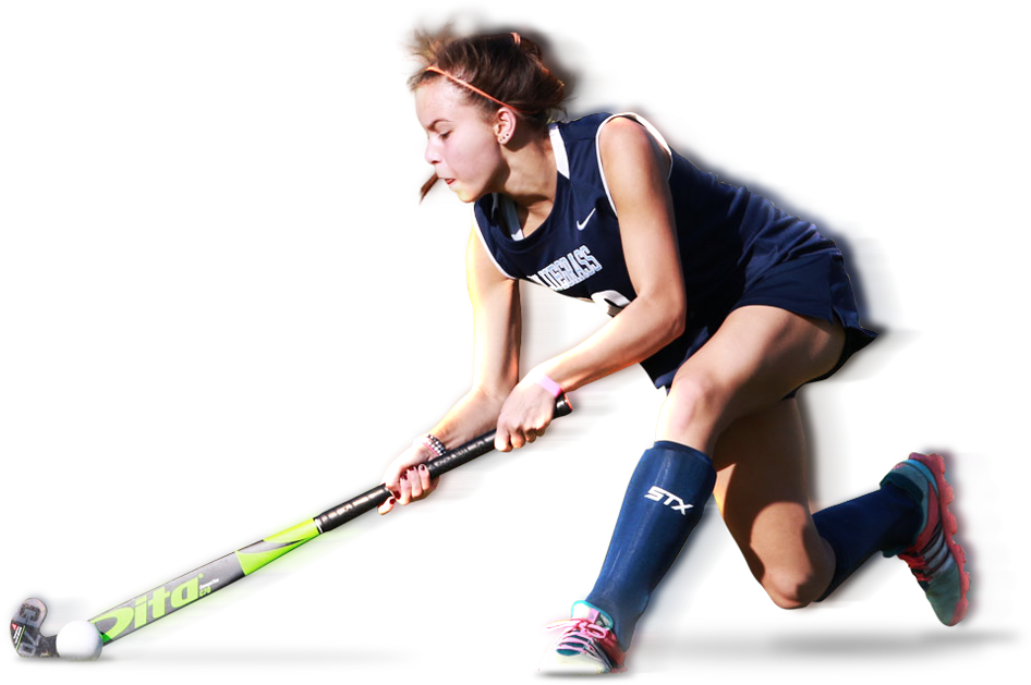 Field Hockey Playerin Action.png PNG