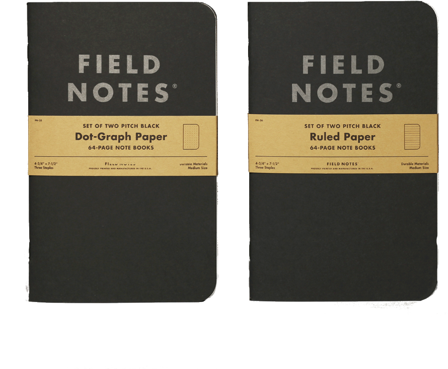 Field Notes Dot Graphand Ruled Paper Notebooks PNG