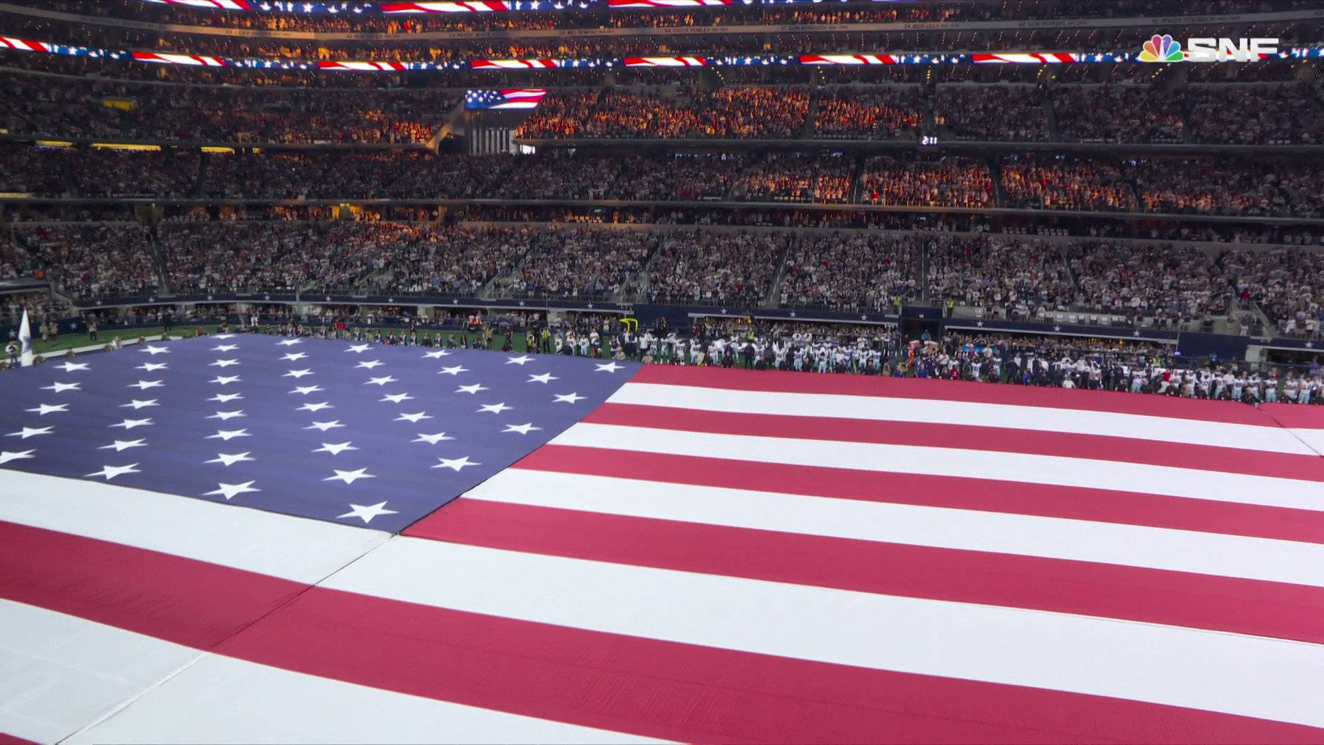 Field-sized American Flag Hd Picture