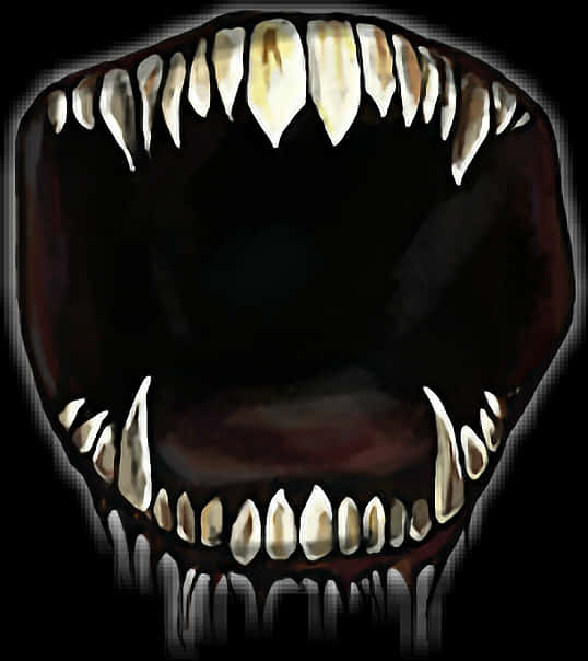 Fierce Animal Mouth Teeth SVG