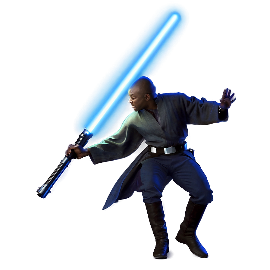 Fierce Blue Lightsaber Battle Png Ofv PNG