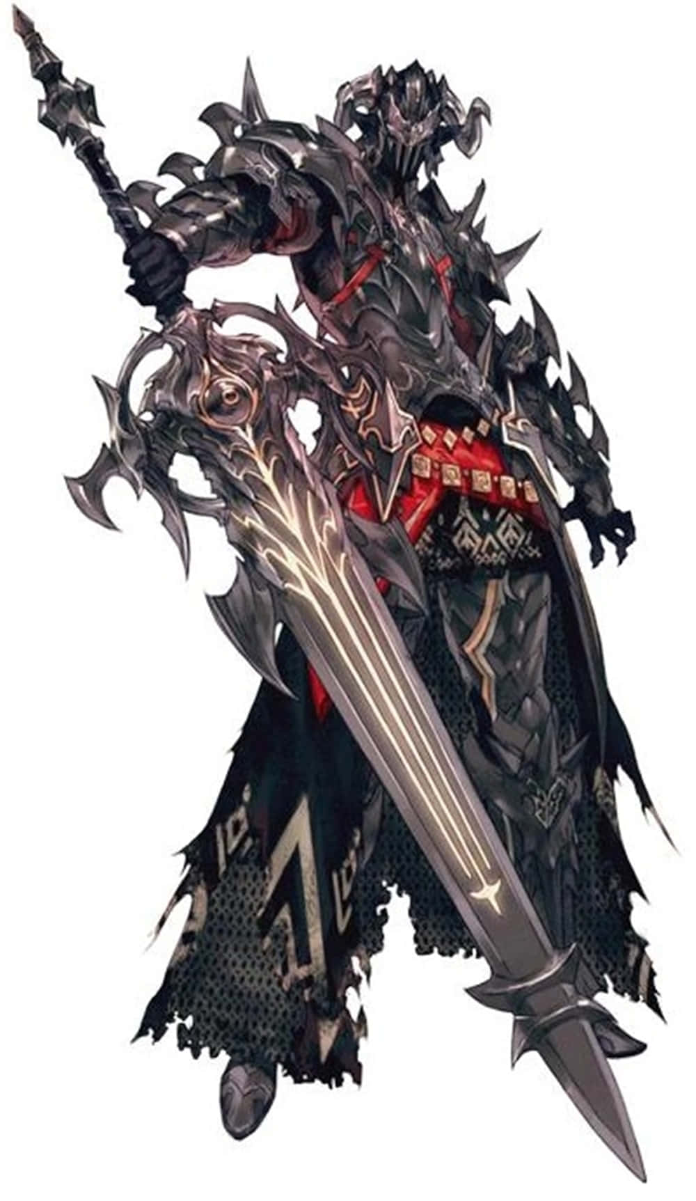 Fierce Dark Knight From Final Fantasy Xiv Wallpaper