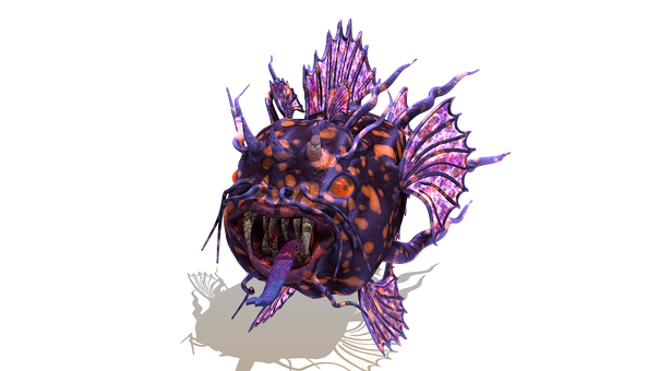 Fierce Deep Sea Creature PNG