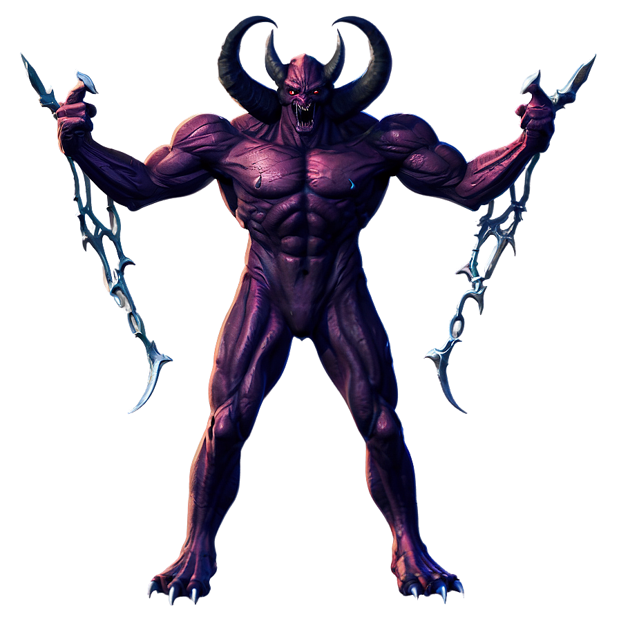 Fierce Demon Drawing Png Imv PNG