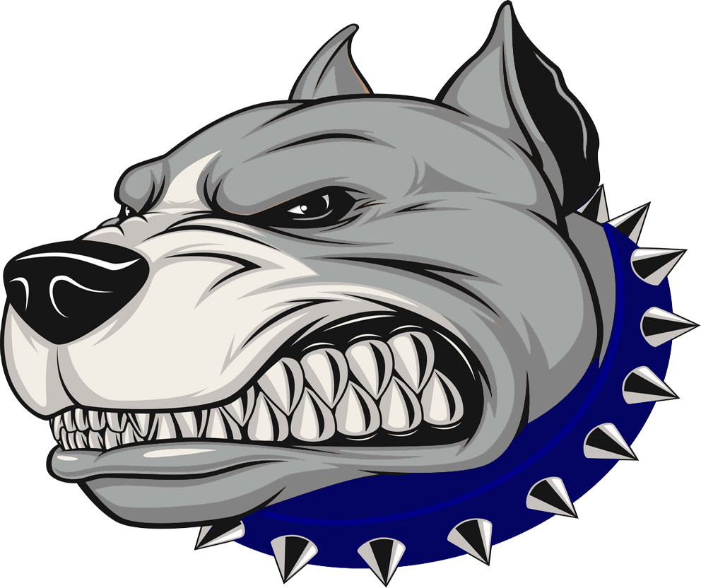 Fierce Dogwith Spiked Collar PNG