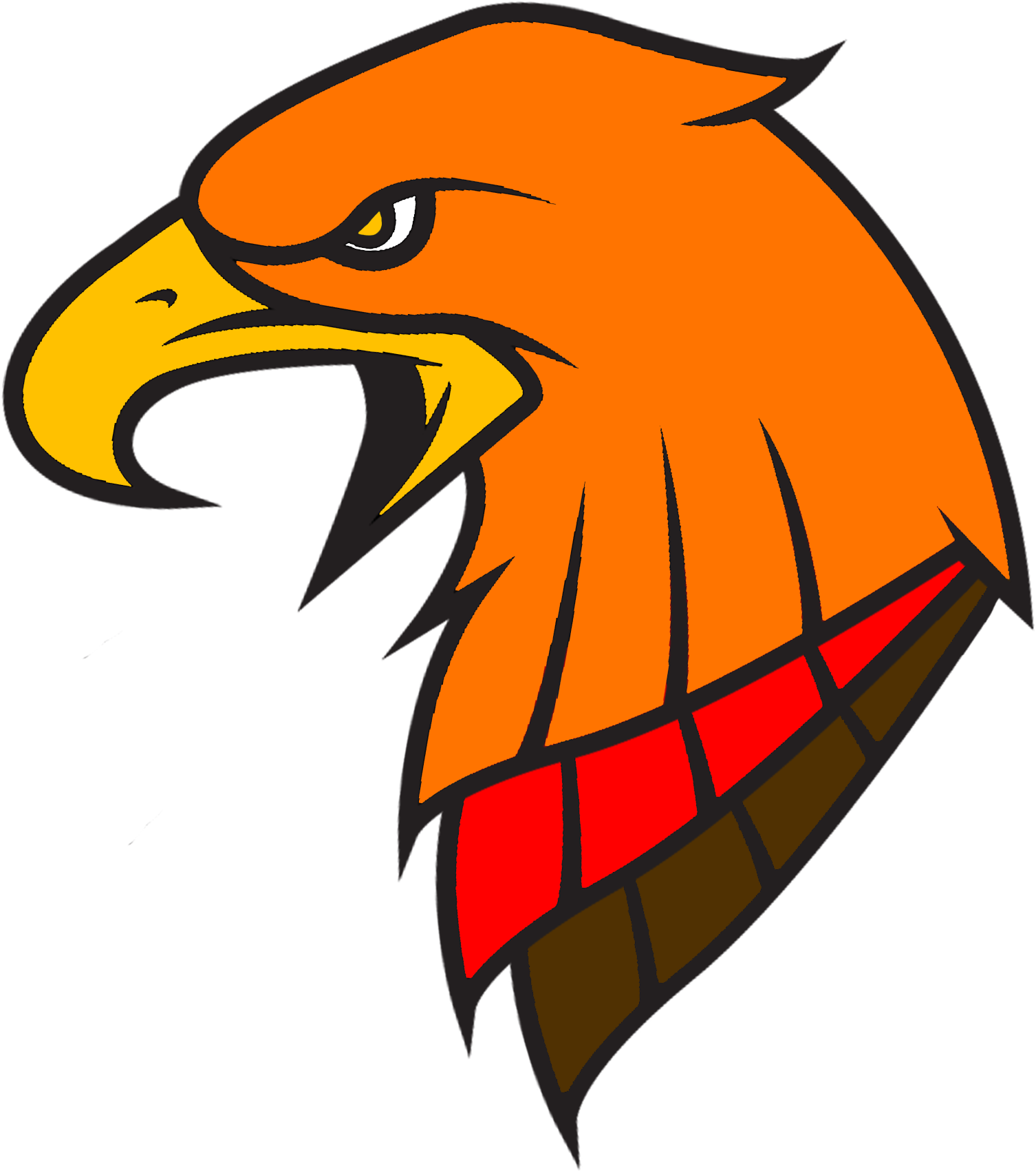 Fierce Eagle Volleyball Logo PNG