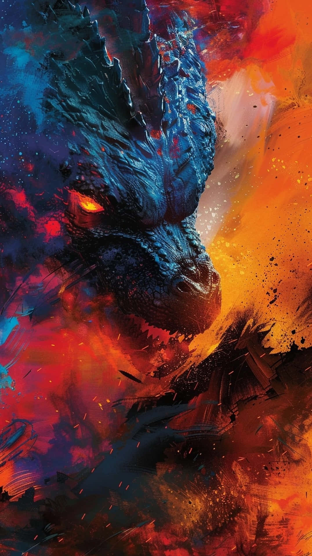 Fierce Godzilla Artwork Wallpaper
