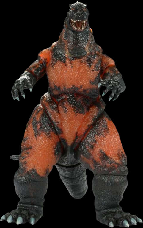 Fierce Godzilla Figure PNG